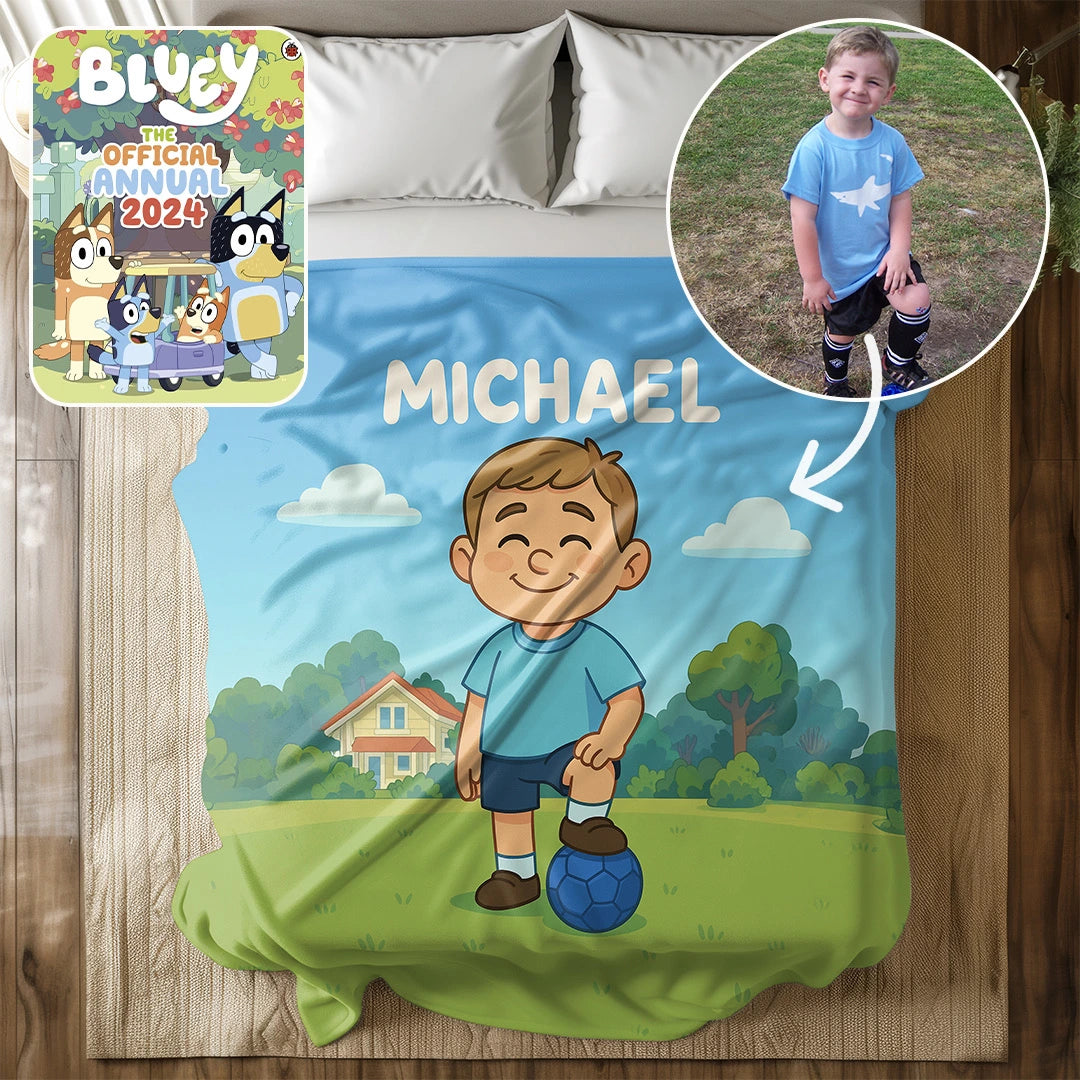 Custom Cartoon Blanket – Made from Your Child’s Photo