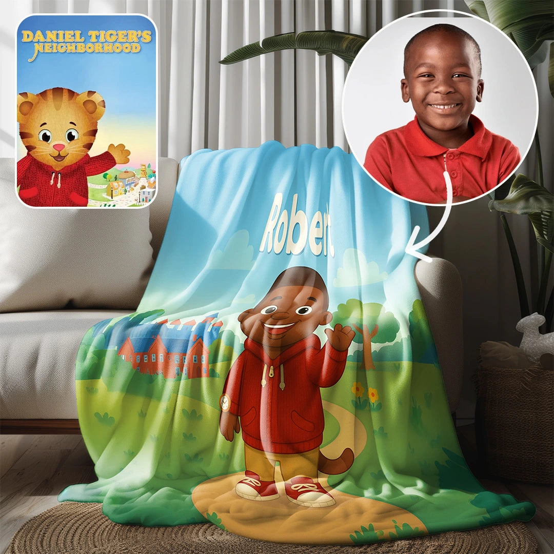 Custom Cartoon Blanket – Made from Your Child’s Photo