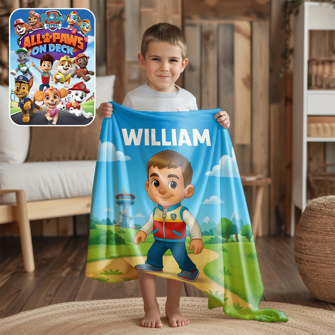 Custom Cartoon Blanket – Made from Your Child’s Photo