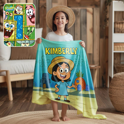 Custom Cartoon Blanket – Made from Your Child’s Photo