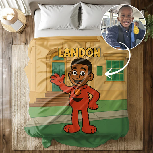 Custom Cartoon Blanket – Made from Your Child’s Photo