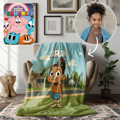 Custom Cartoon Blanket – Made from Your Child’s Photo