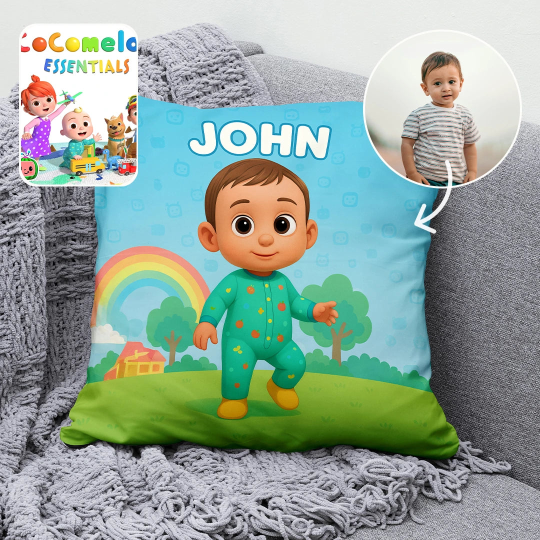 Custom Cartoon Pillow – Made from Your Child’s Photo