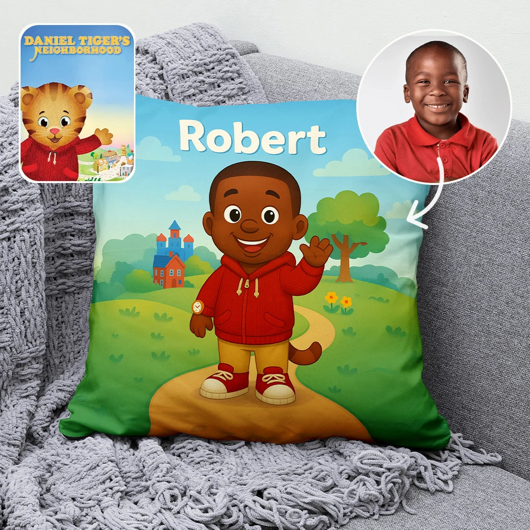 Custom Cartoon Pillow – Made from Your Child’s Photo