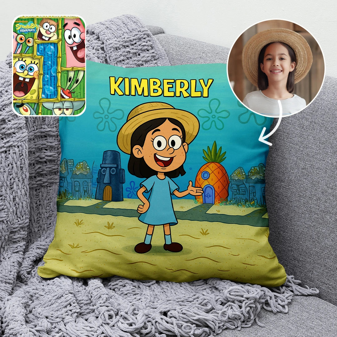Custom Cartoon Pillow – Made from Your Child’s Photo