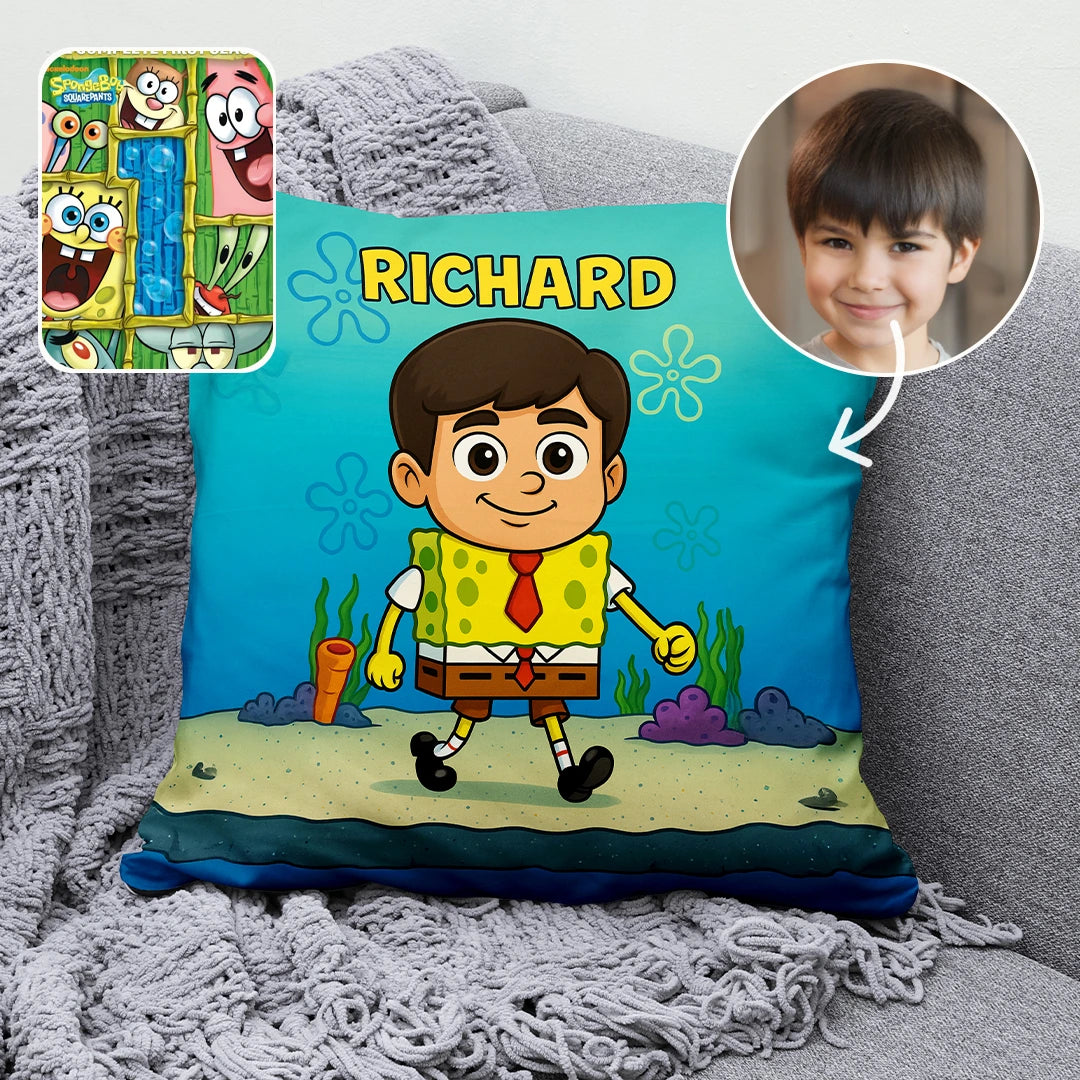 Custom Cartoon Pillow – Made from Your Child’s Photo