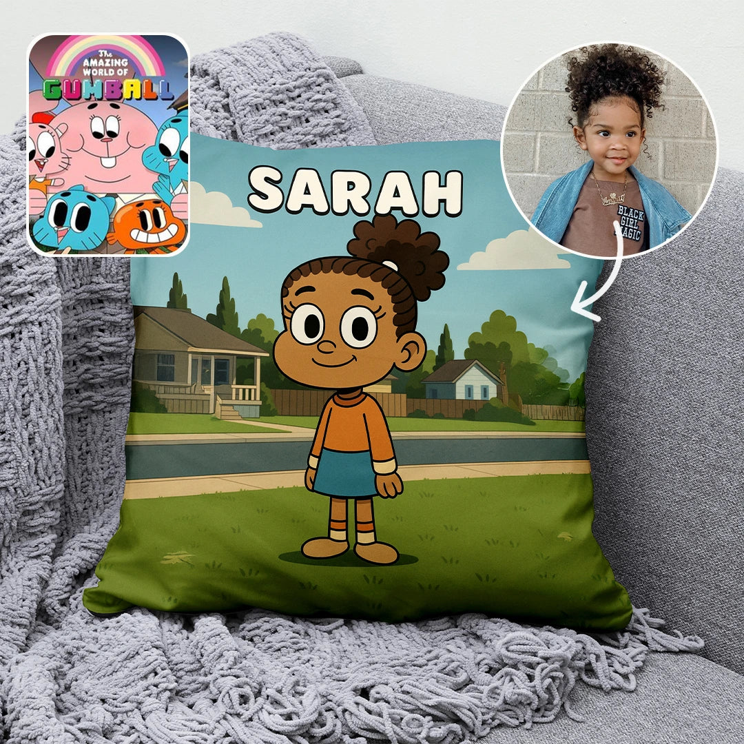 Custom Cartoon Pillow – Made from Your Child’s Photo