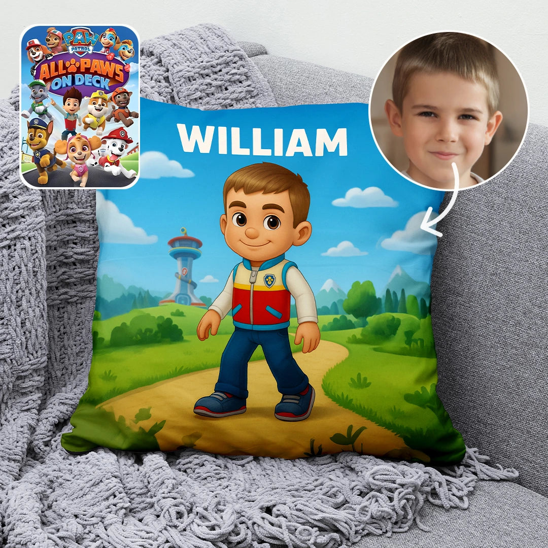 Custom Cartoon Pillow – Made from Your Child’s Photo