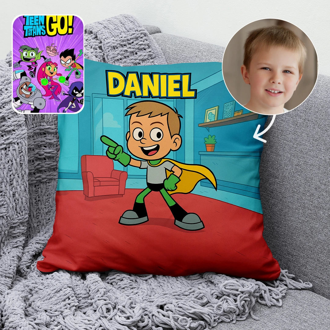 Custom Cartoon Pillow – Made from Your Child’s Photo